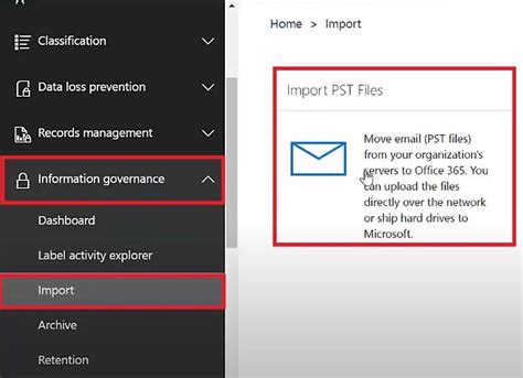 import pst to o365.